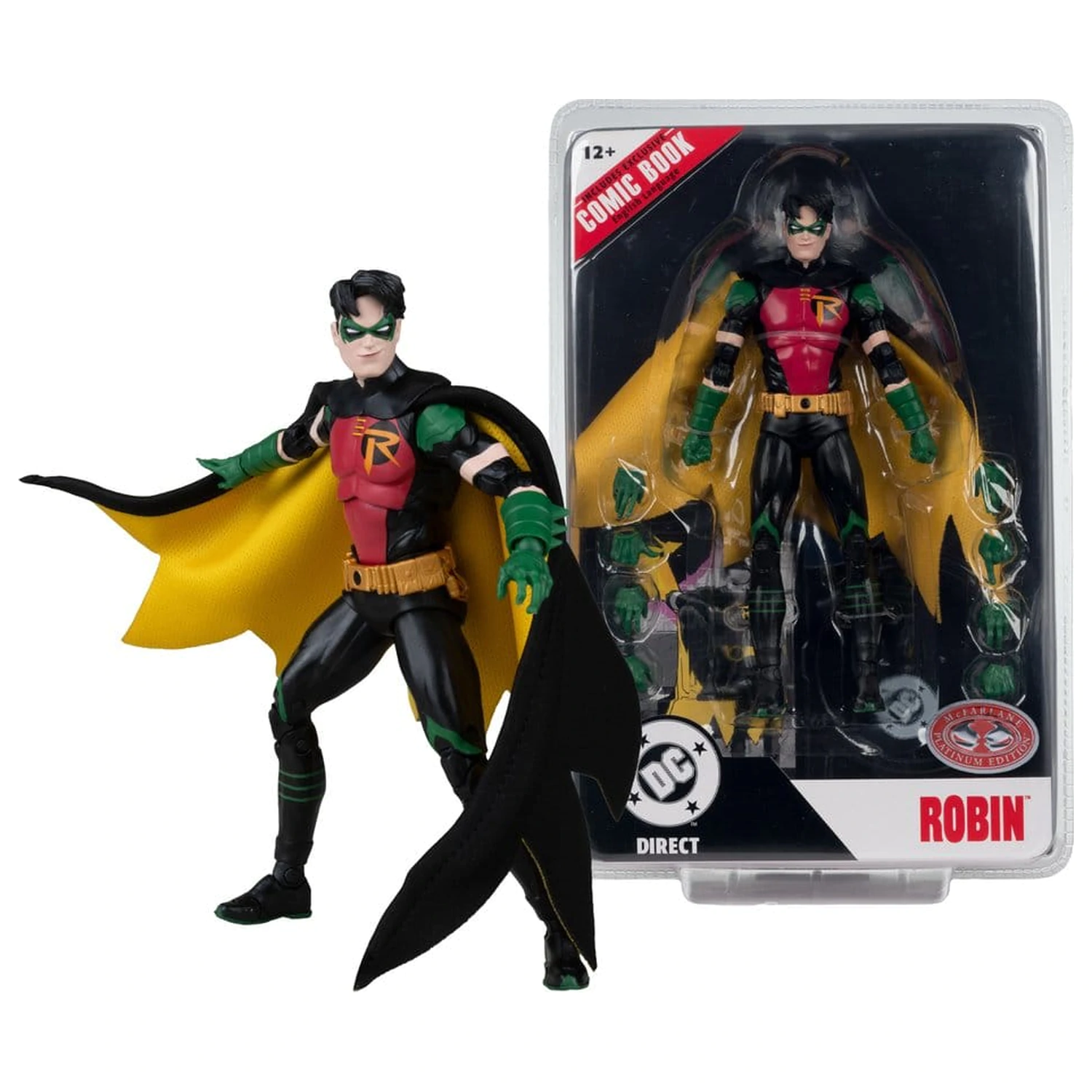 DC Direct Page Punchers akcijska figura Robin Tim Drake (Nightwing #81) (Red Platinum Edition) 18 cm fotografija izdelka