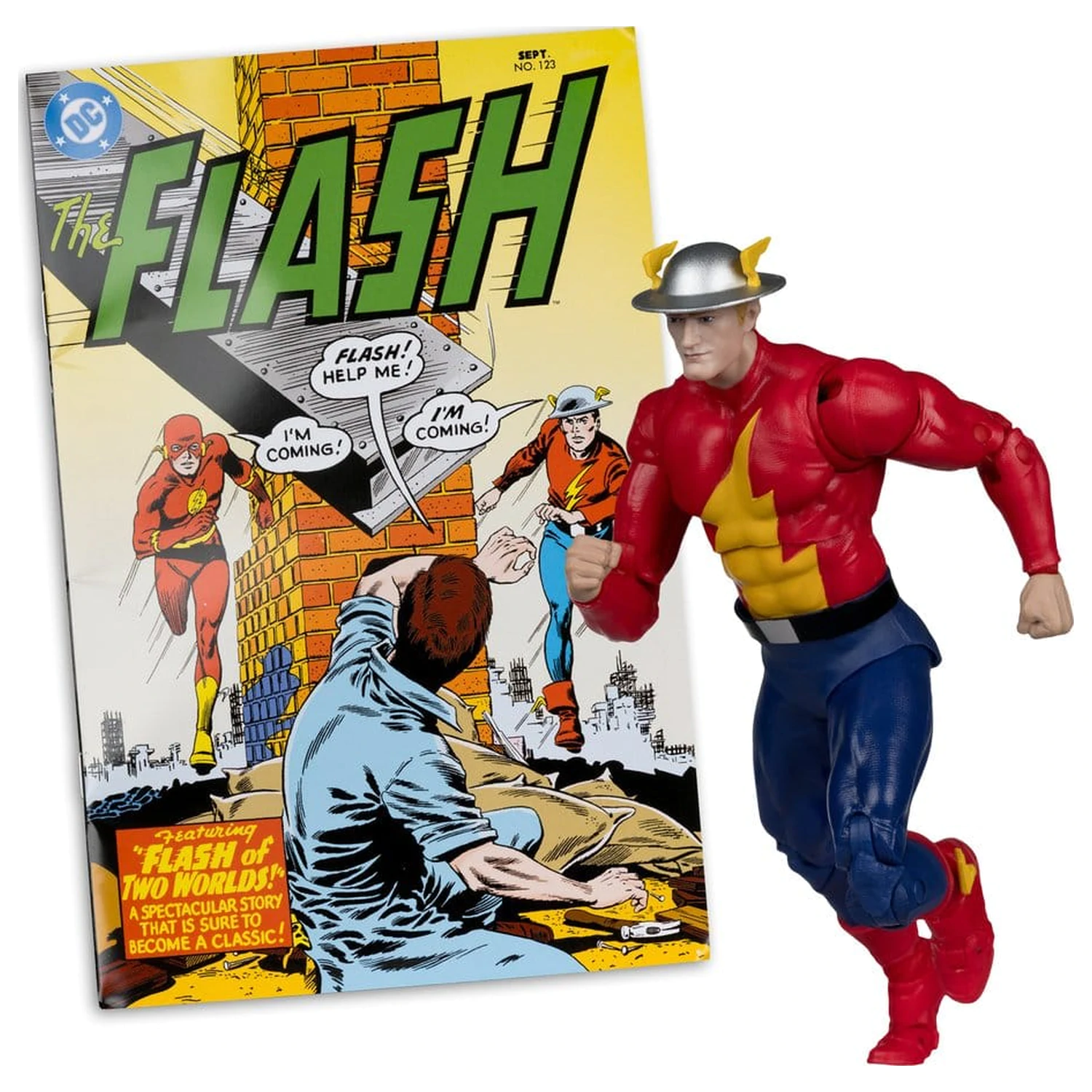 DC Direct Page Punchers akcijska figura The Flash Jay Garrick (The Flash #123) (Red Platinum Edition) 18 cm fotografija izdelka