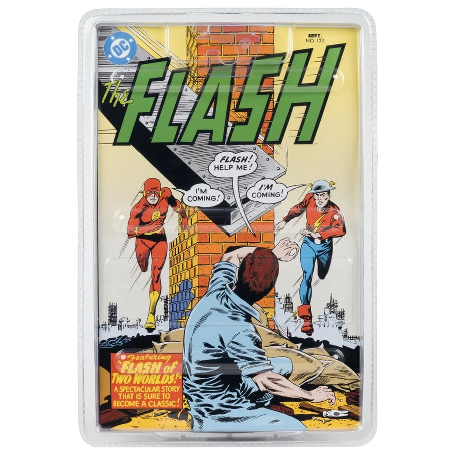 DC Direct Page Punchers akcijska figura The Flash Jay Garrick (The Flash #123) (Red Platinum Edition) 18 cm fotografija izdelka