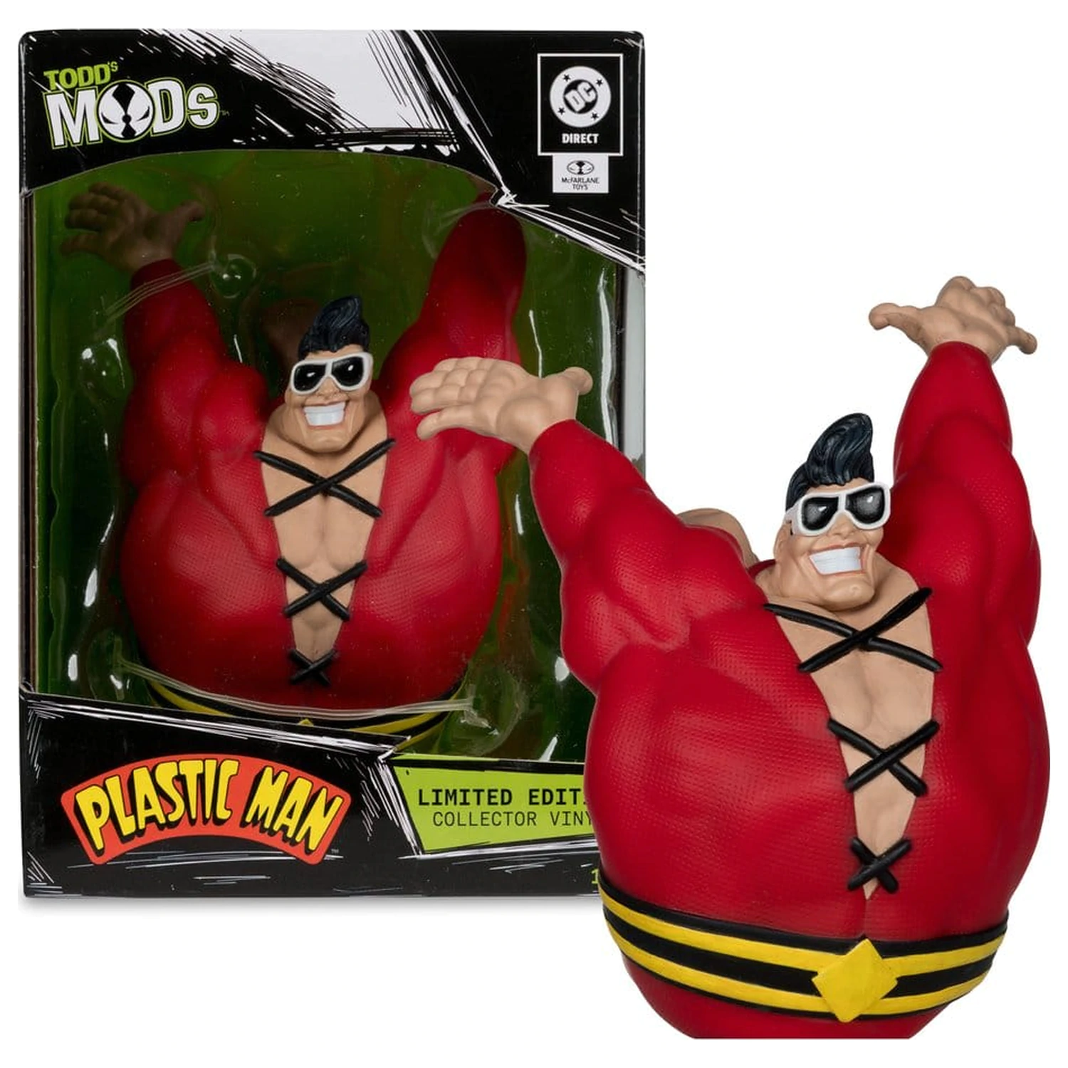 DC Direct Todd's Mods vinilna figura Plastic Man 10 cm (Limited Edition) fotografija izdelka