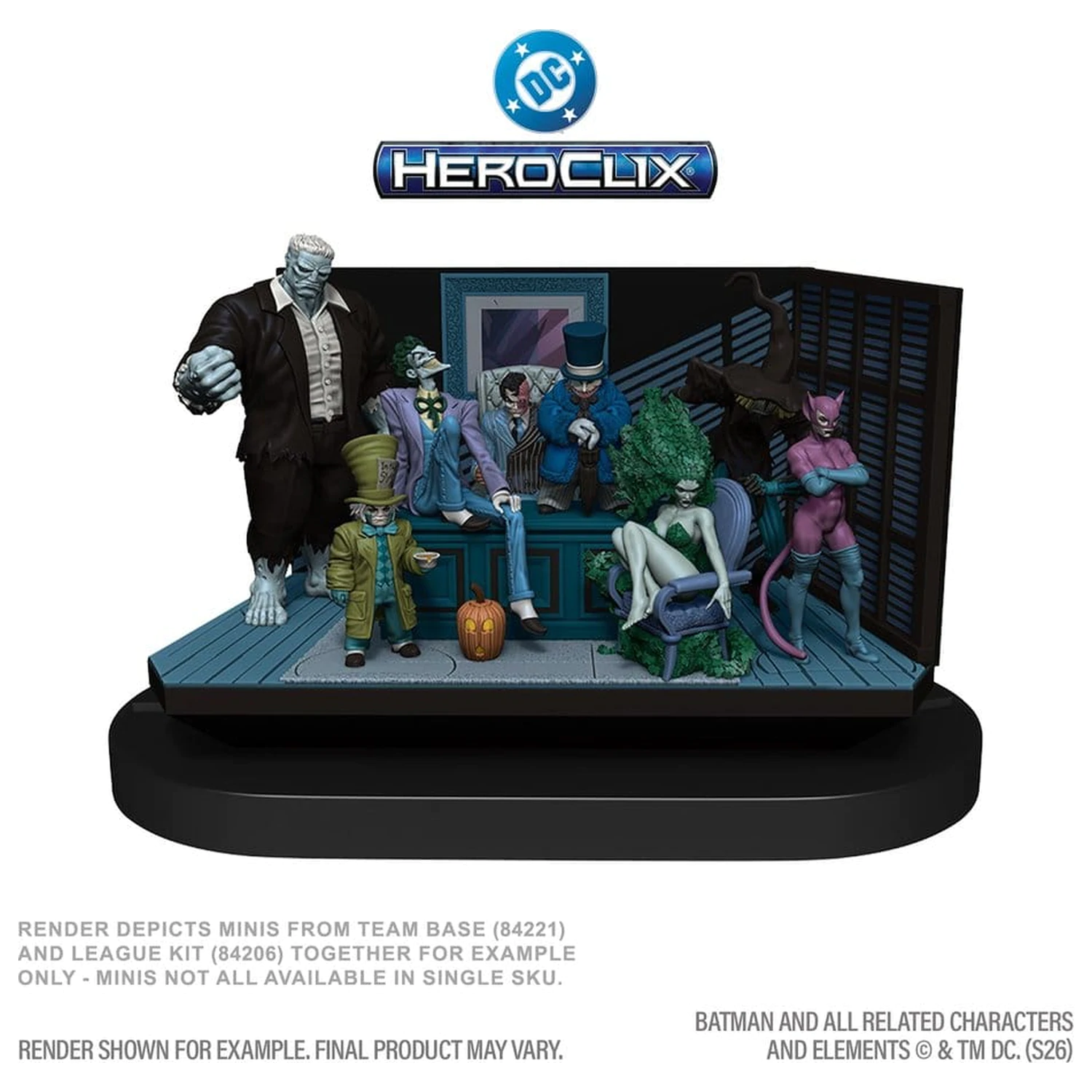 DC HeroClix SwitchClix Minifigure s podstavkom The Long Halloween Team Base 23 cm fotografija izdelka