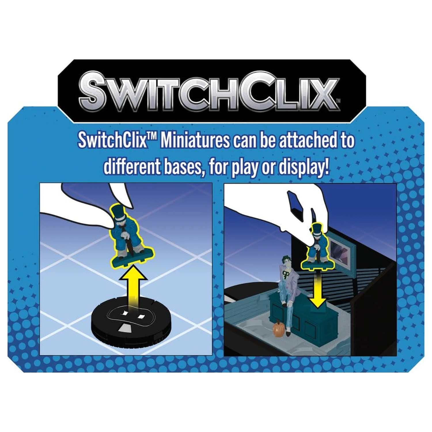 DC HeroClix SwitchClix Minifigure s podstavkom The Long Halloween Team Base 23 cm fotografija izdelka