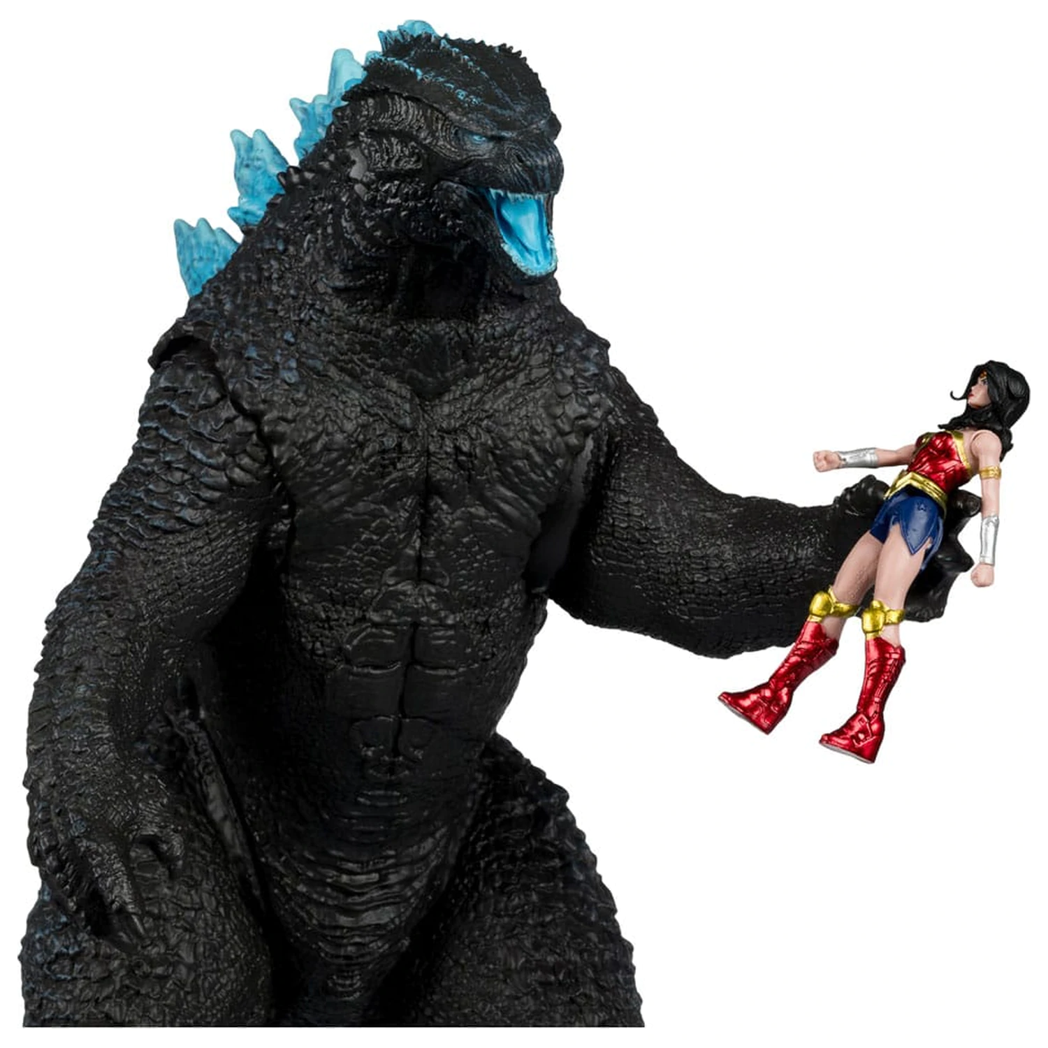 DC Justice League Monsterverse DC Multiverse akcijske figure 2-paket Wonder Woman proti Atomic Blast Godzilla 18 cm fotografija izdelka