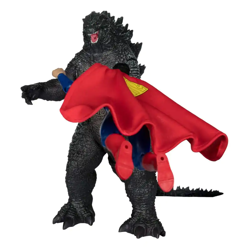 DC Justice League Monsterverse DC Multiverse akcijske figure, set 2 figur Superman Vs. Godzilla 30 cm fotografija izdelka