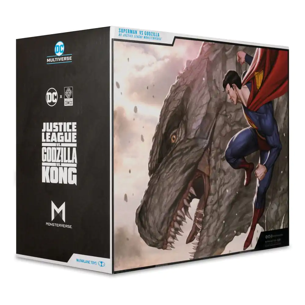 DC Justice League Monsterverse DC Multiverse akcijske figure, set 2 figur Superman Vs. Godzilla 30 cm fotografija izdelka