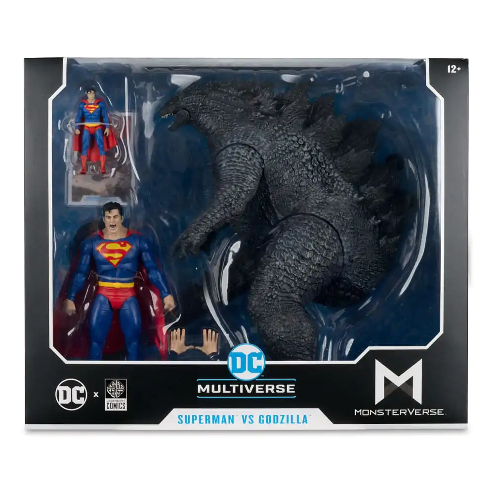 DC Justice League Monsterverse DC Multiverse akcijske figure, set 2 figur Superman Vs. Godzilla 30 cm fotografija izdelka