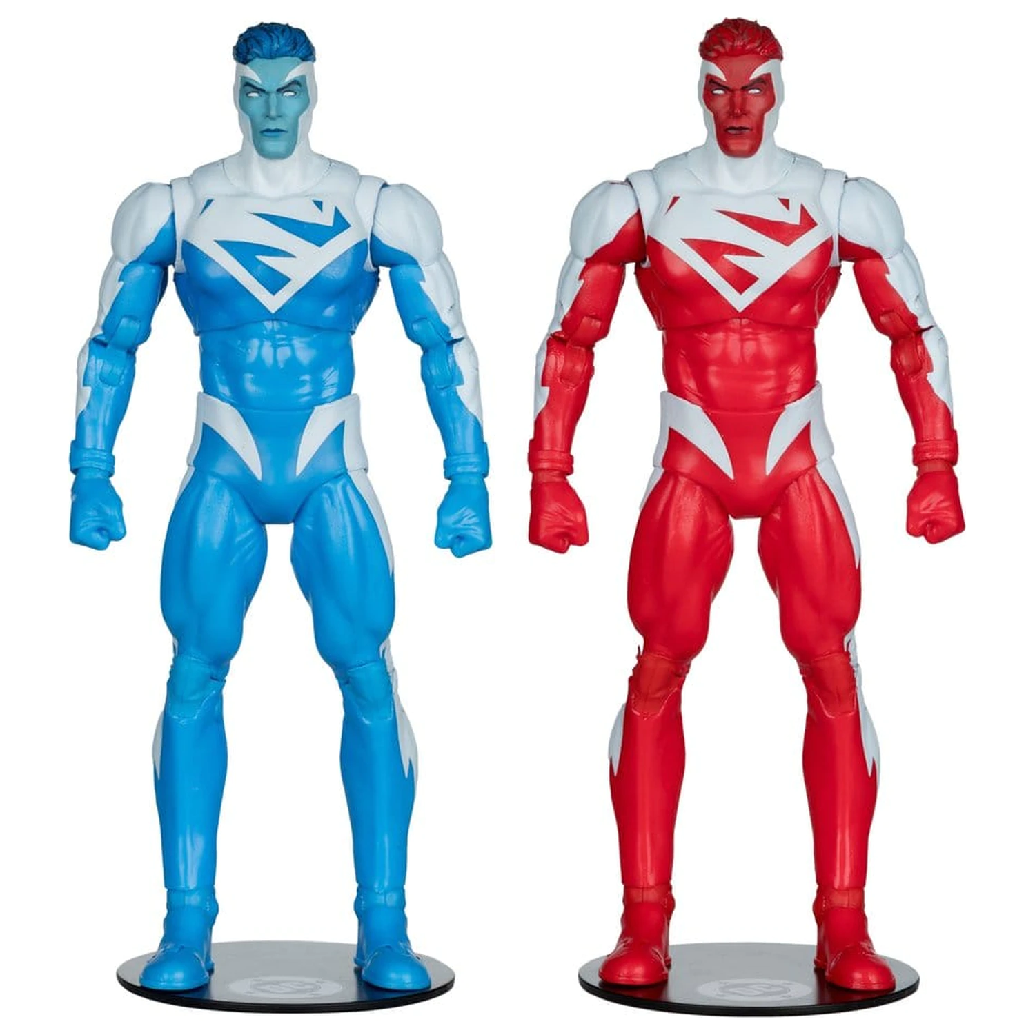 DC Multiverse Akcijske figure 2-pakiranje Superman Blue proti Superman Red (Gold Label) 18 cm fotografija izdelka