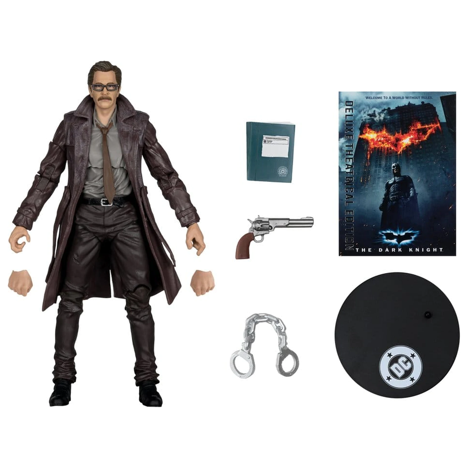 DC Multiverse akcijska figura Commissioner James Gordon (The Dark Knight Trilogy) Deluxe Theatrical Edition 18 cm fotografija izdelka