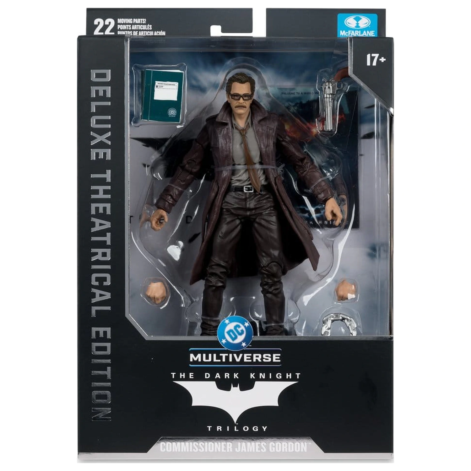 DC Multiverse akcijska figura Commissioner James Gordon (The Dark Knight Trilogy) Deluxe Theatrical Edition 18 cm fotografija izdelka
