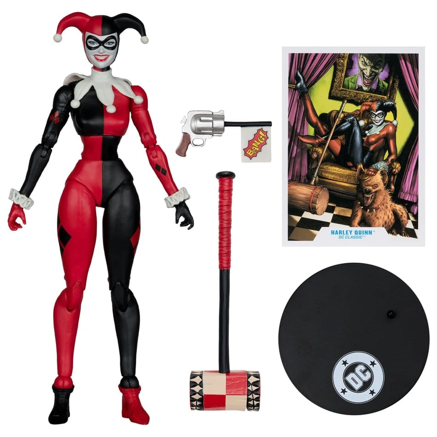 DC Multiverse akcijska figura Harley Quinn (DC Classic) (Gold Label) 18 cm fotografija izdelka