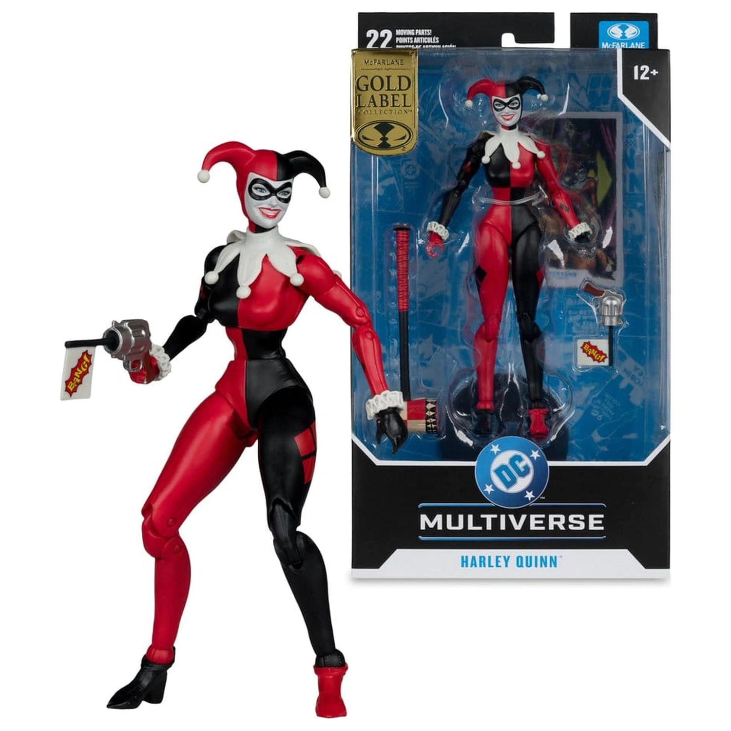 DC Multiverse akcijska figura Harley Quinn (DC Classic) (Gold Label) 18 cm fotografija izdelka