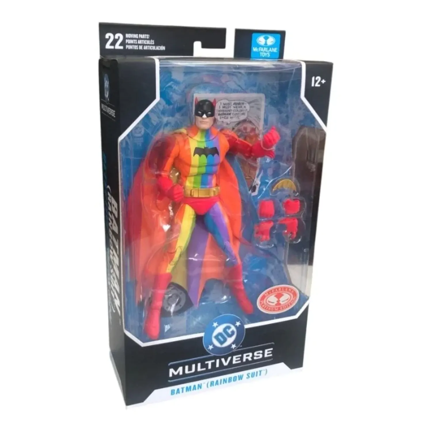 DC Multiverse Akcijska figura Rainbow Batman (CHASE) 18 cm fotografija izdelka