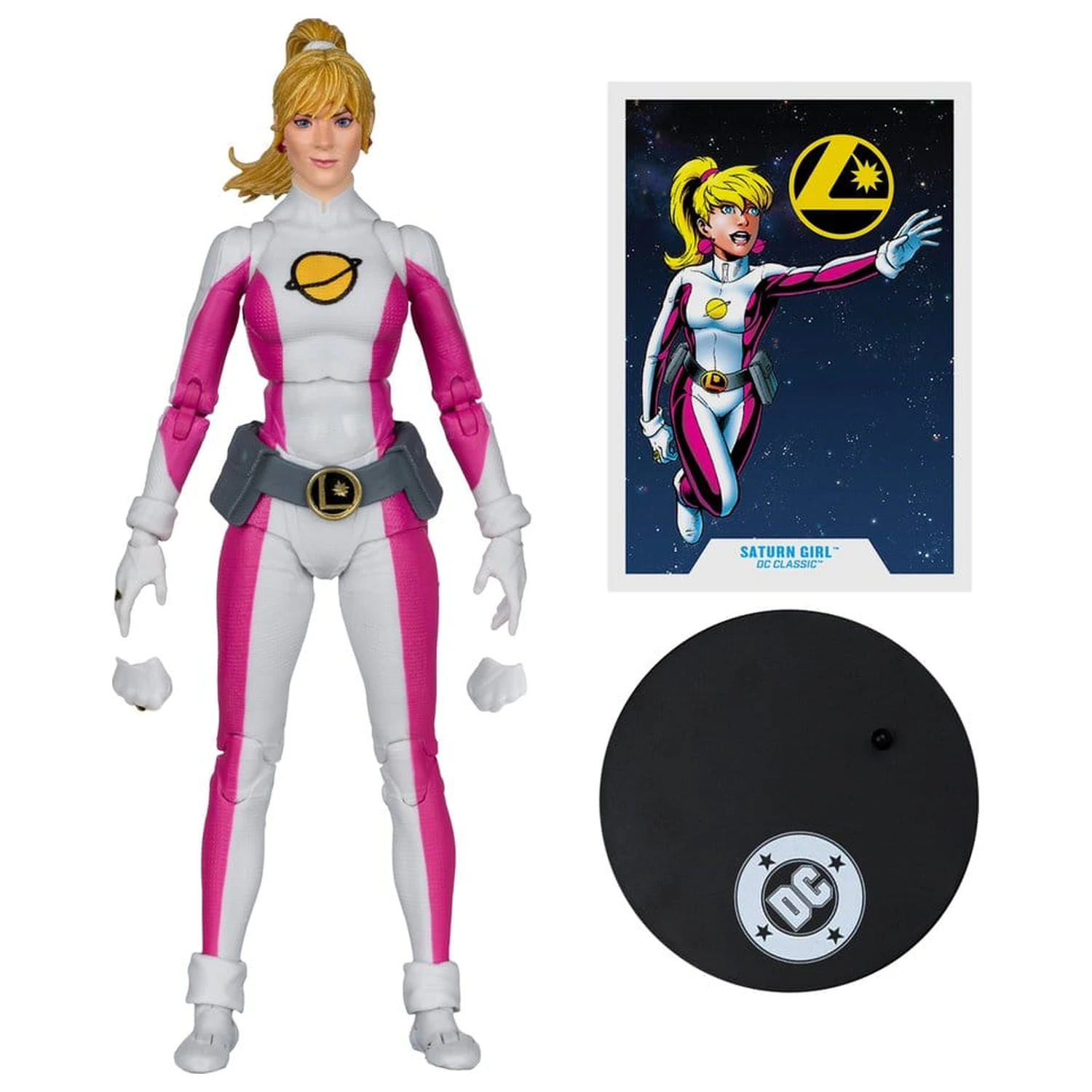 DC Multiverse Akcijska figura Saturn Girl (DC Classic) (Red Platinum Edition) 18 cm fotografija izdelka