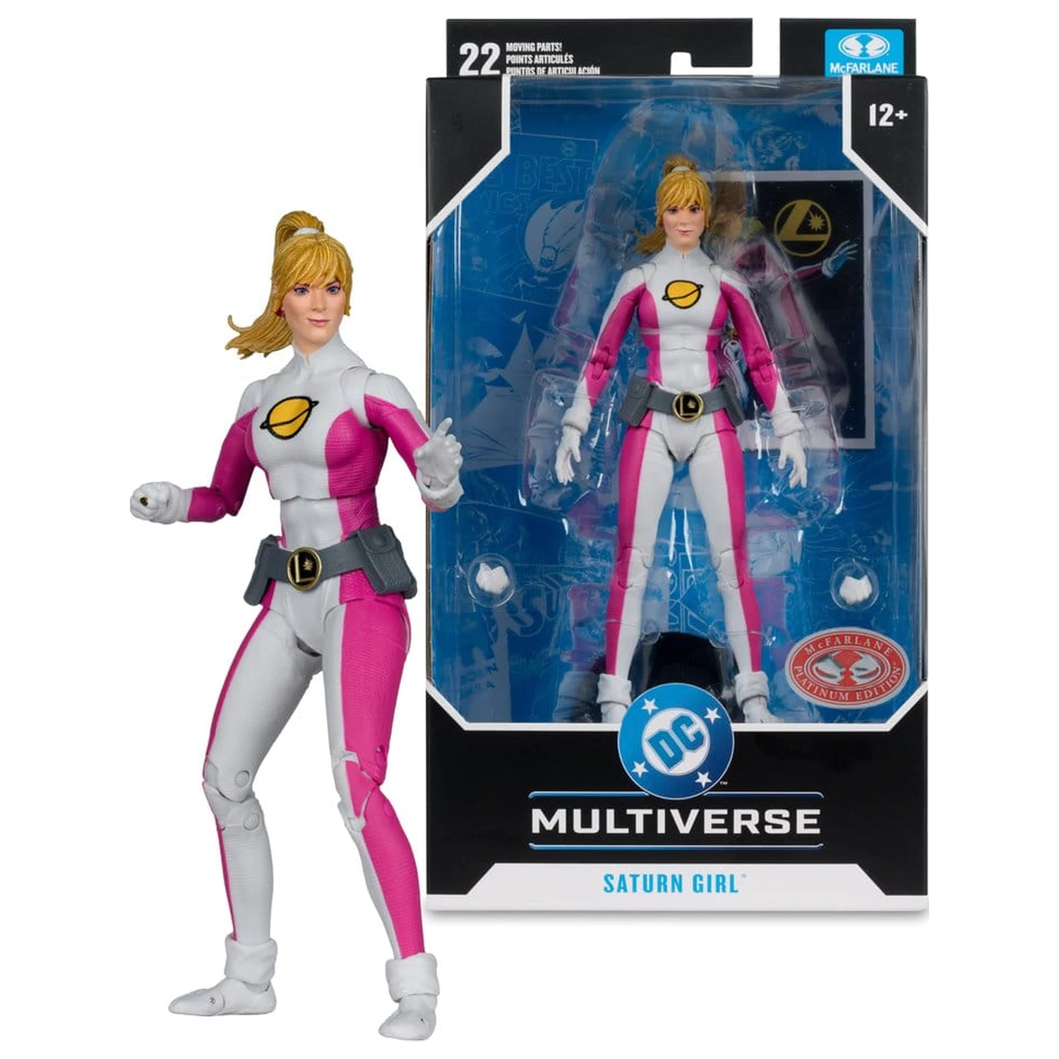 DC Multiverse Akcijska figura Saturn Girl (DC Classic) (Red Platinum Edition) 18 cm fotografija izdelka