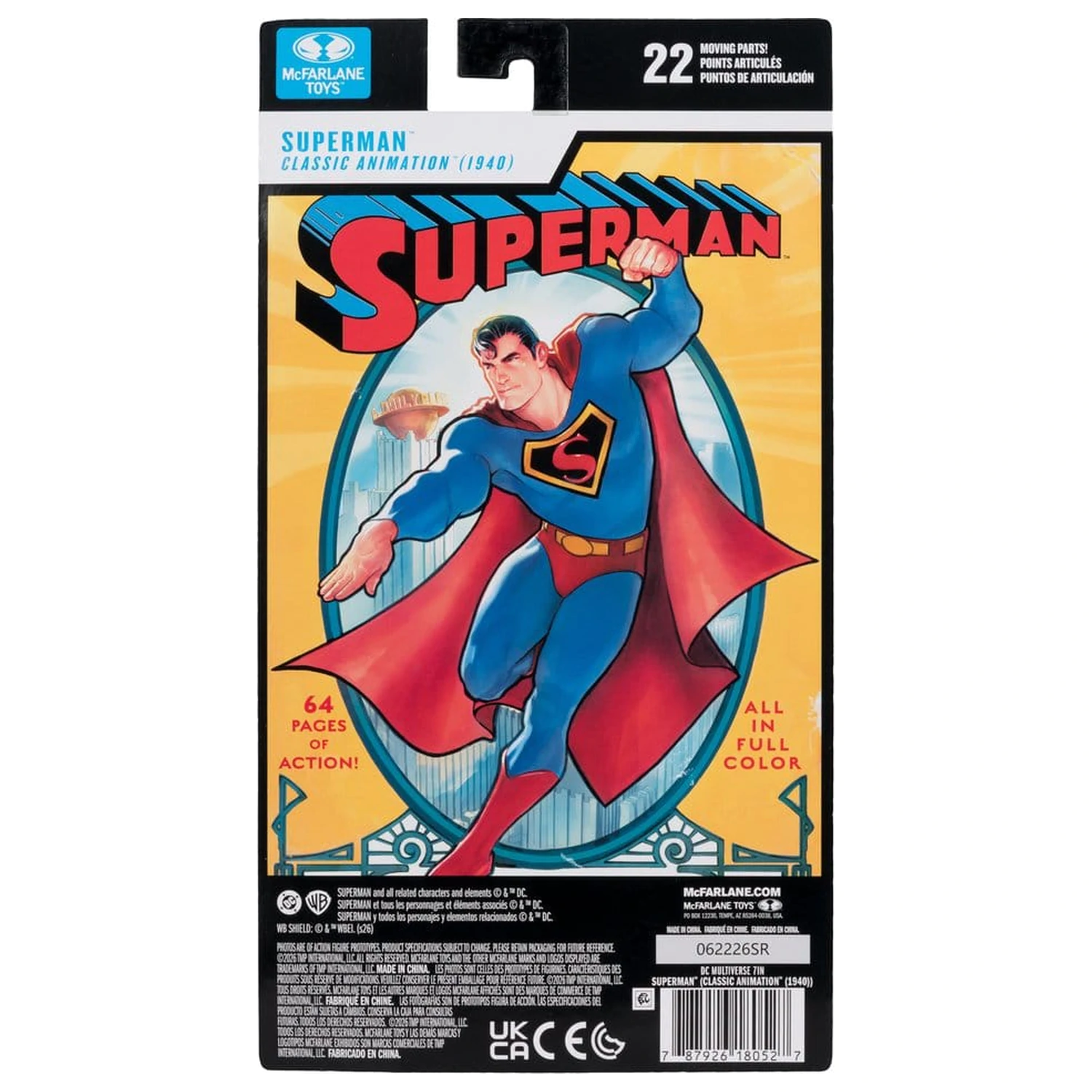 DC Multiverse akcijska figura Superman (Classic Animation 1940) 19 cm fotografija izdelka