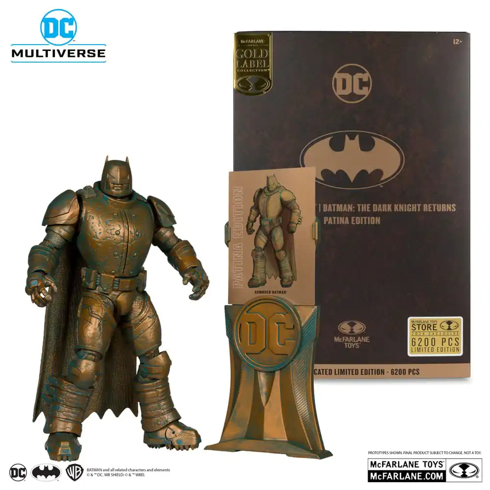 DC Multiverse Akcijska Figura Oklepni Batman (Batman: The Dark Knight Returns) Patina Edition (Gold Label) 18 cm fotografija izdelka