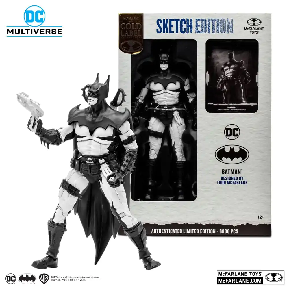 DC Multiverse Akcijska figura Batman by Todd McFarlane Sketch Edition (Gold Label) 18 cm fotografija izdelka