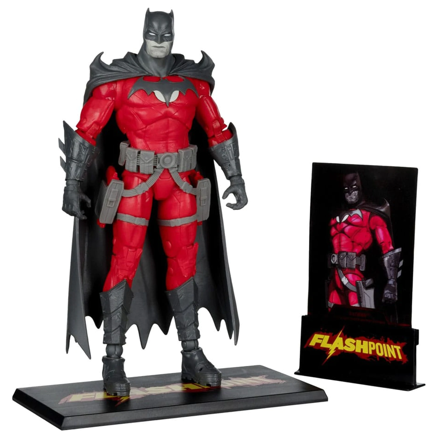 DC Multiverse akcijska figura Batman (Flashpoint) (črno-bela izdaja) (Gold Label) 18 cm fotografija izdelka
