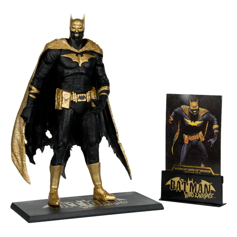 DC Multiverse akcijska figura Batman Zemlje-22 okužen (Dark Metal) Knightmare Edition (Gold Label) 18 cm fotografija izdelka