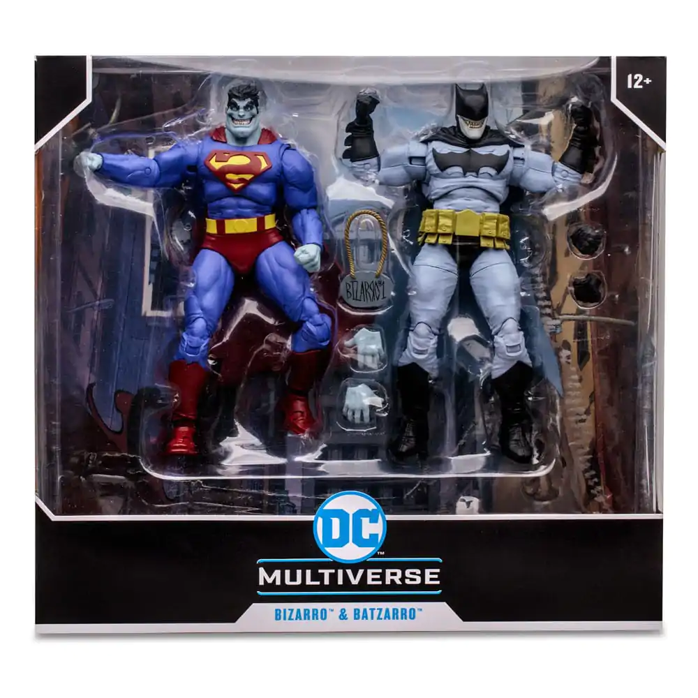 DC Multiverse akcijska figura, dvojno pakiranje Bizarro & Batzarro 18 cm fotografija izdelka