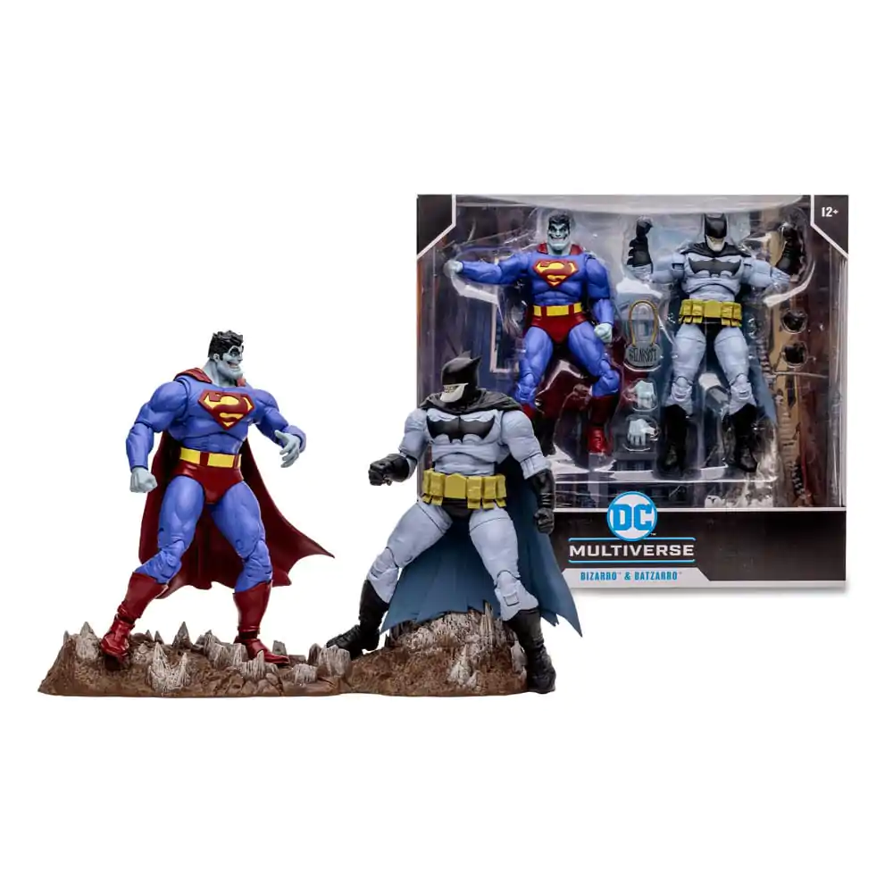 DC Multiverse akcijska figura, dvojno pakiranje Bizarro & Batzarro 18 cm fotografija izdelka