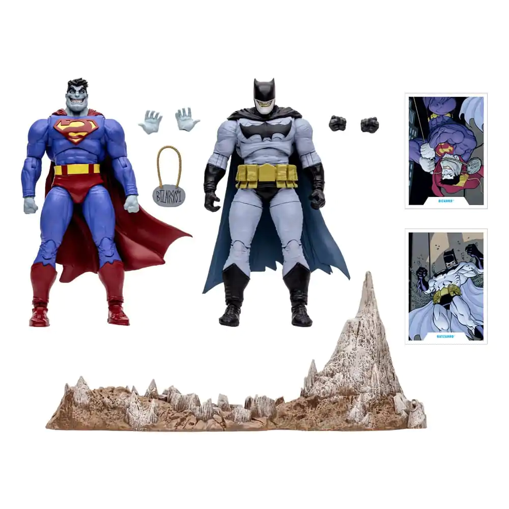 DC Multiverse akcijska figura, dvojno pakiranje Bizarro & Batzarro 18 cm fotografija izdelka