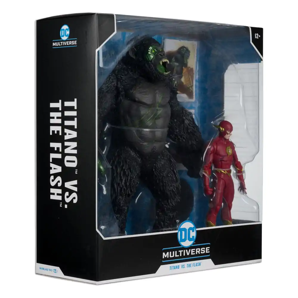 DC Multiverse akcijska figura 2-pack Flash proti Titanu 18 cm fotografija izdelka