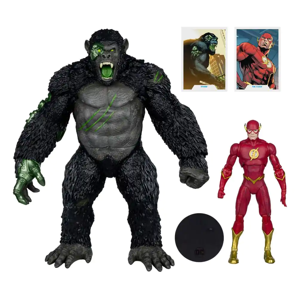 DC Multiverse akcijska figura 2-pack Flash proti Titanu 18 cm fotografija izdelka