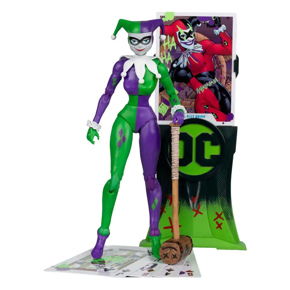 DC Multiverse akcijska figura Harley Quinn (DC Classic) Jokerized (Gold Label) 18 cm fotografija izdelka