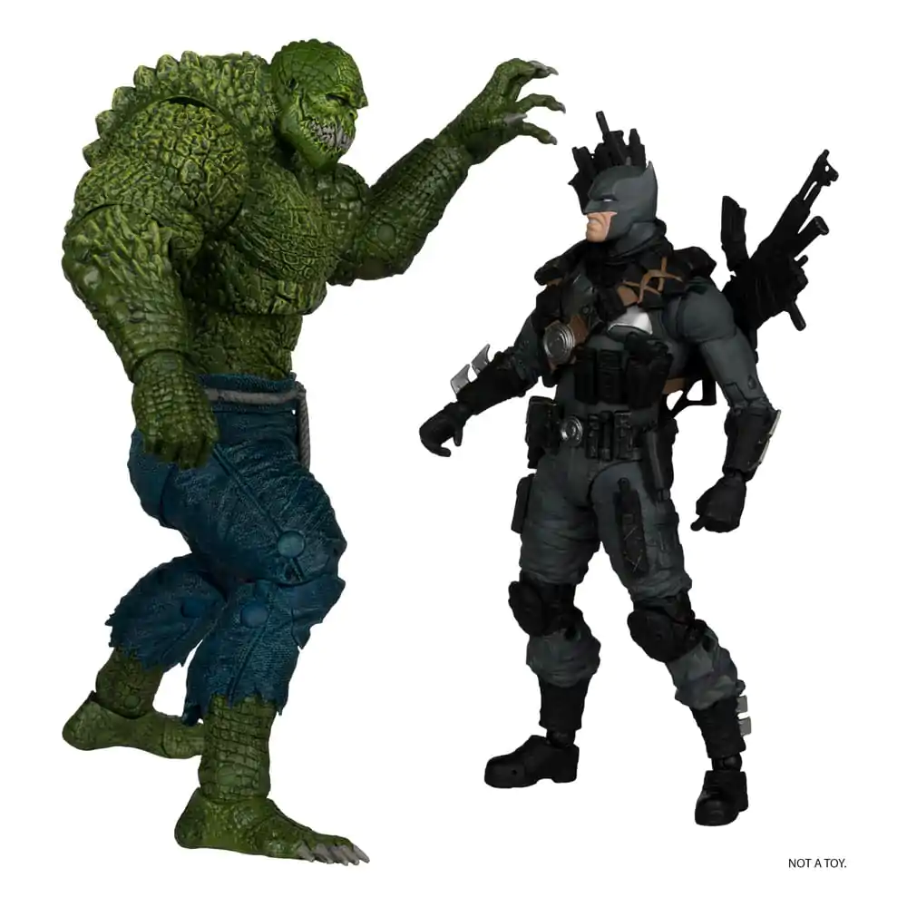 DC Multiverse McFarlane Collector Edition akcijska figura 2-pack #03 Batman proti Killer Croc 18 cm fotografija izdelka