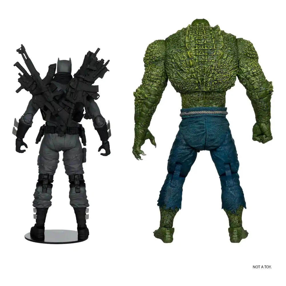 DC Multiverse McFarlane Collector Edition akcijska figura 2-pack #03 Batman proti Killer Croc 18 cm fotografija izdelka