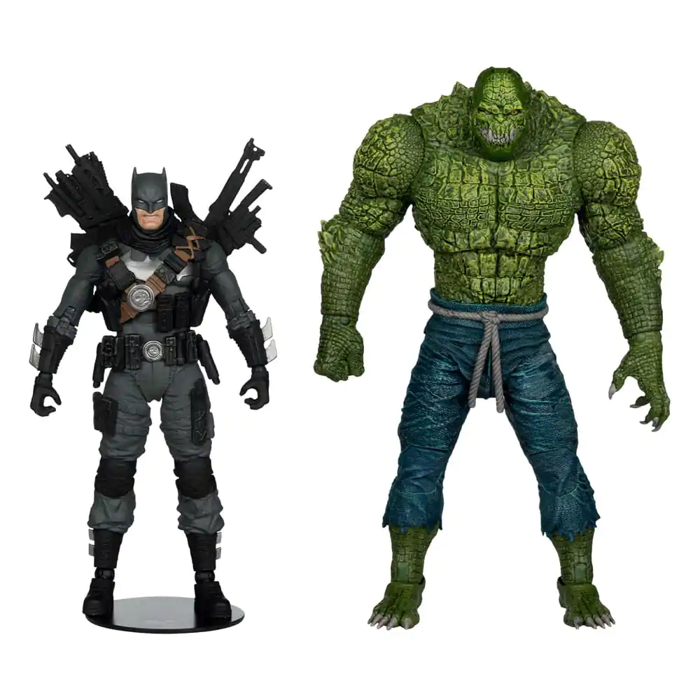 DC Multiverse McFarlane Collector Edition akcijska figura 2-pack #03 Batman proti Killer Croc 18 cm fotografija izdelka