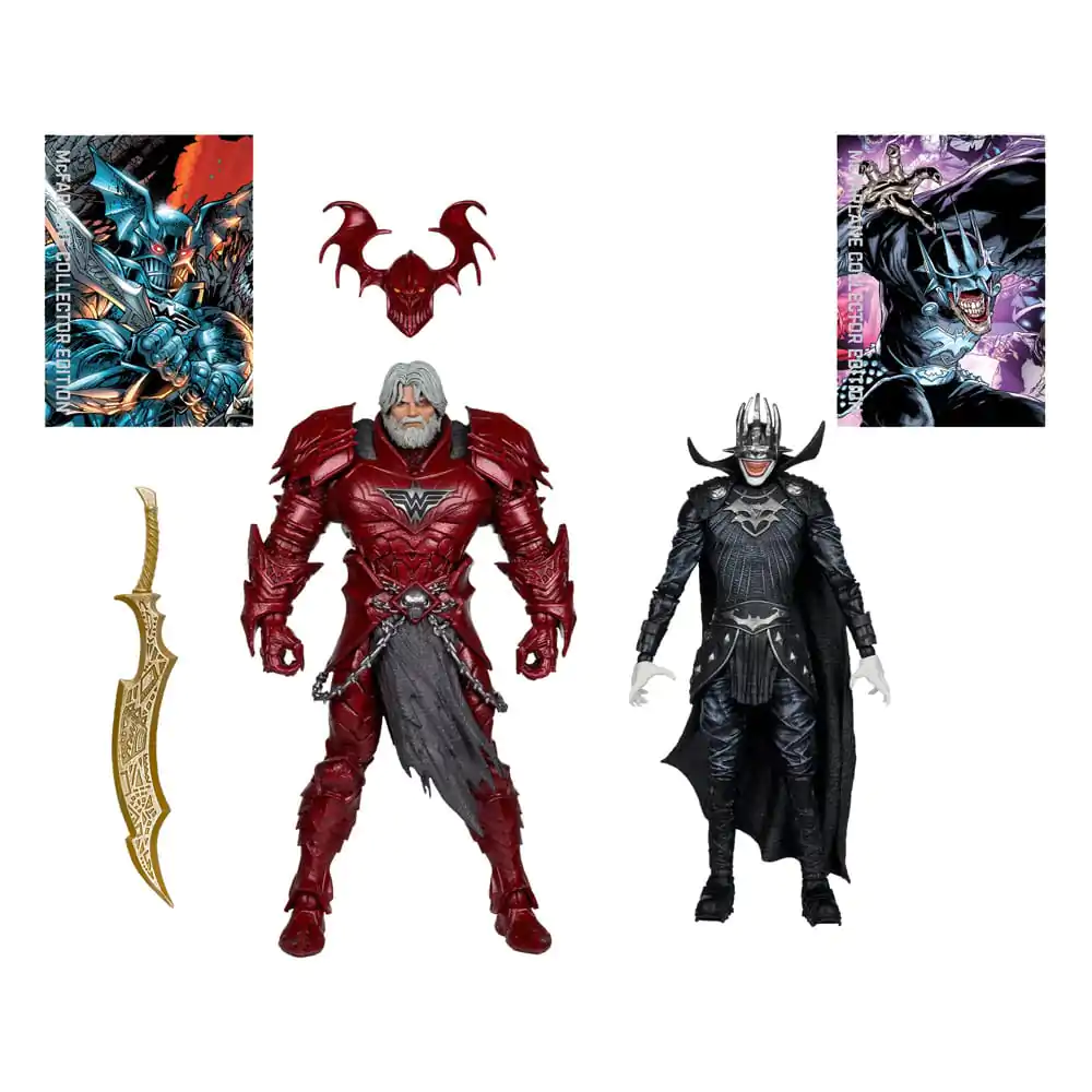 DC Multiverse McFarlane Collector Edition Komplet 2 akcijskih figur #04 Batman who laughs (Knight Armor) & Merciless (Dark Multiverse) 18 cm fotografija izdelka
