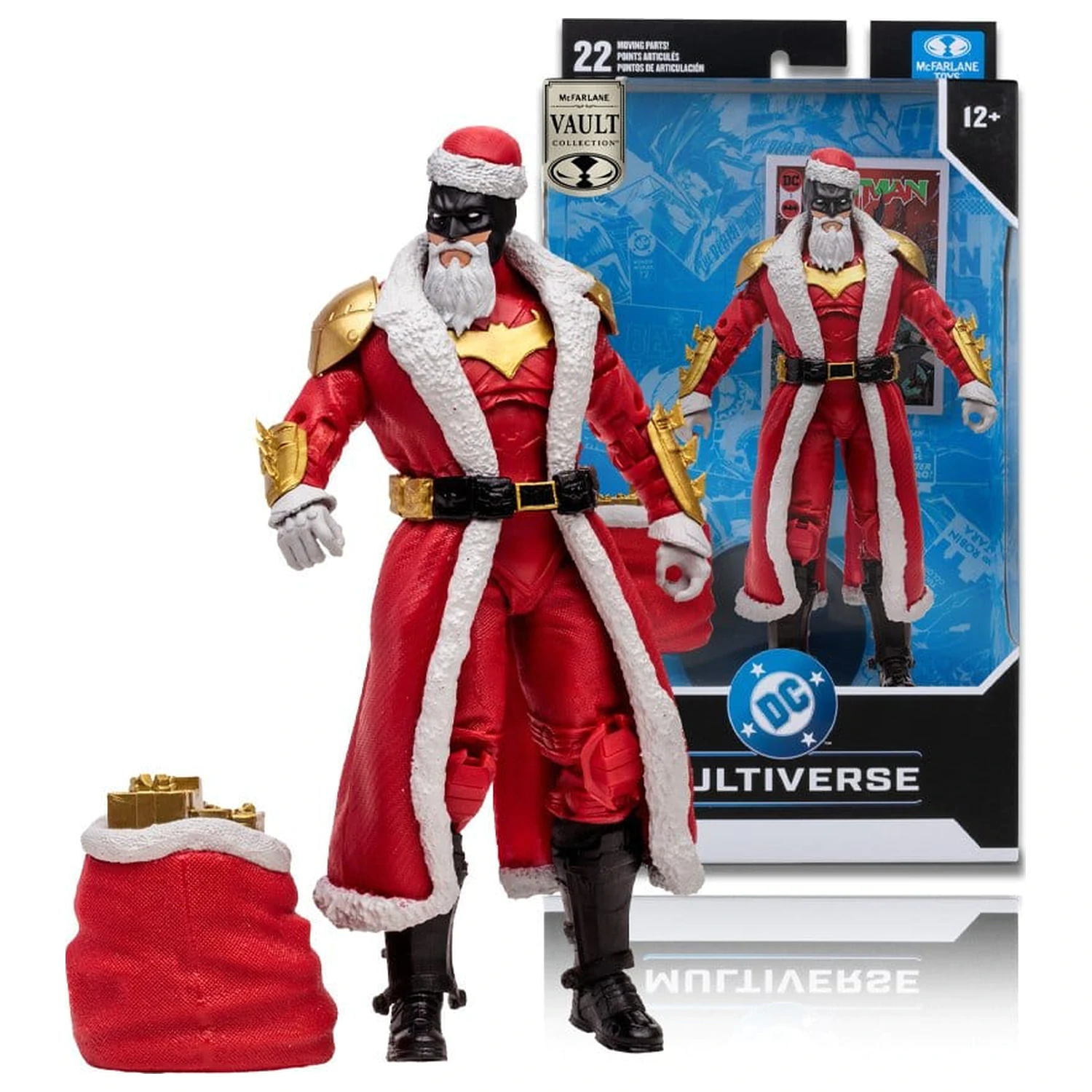 DC Multiverse McFarlane Vault Collection akcijska figura Batman (Red Santa Suit) 18 cm fotografija izdelka
