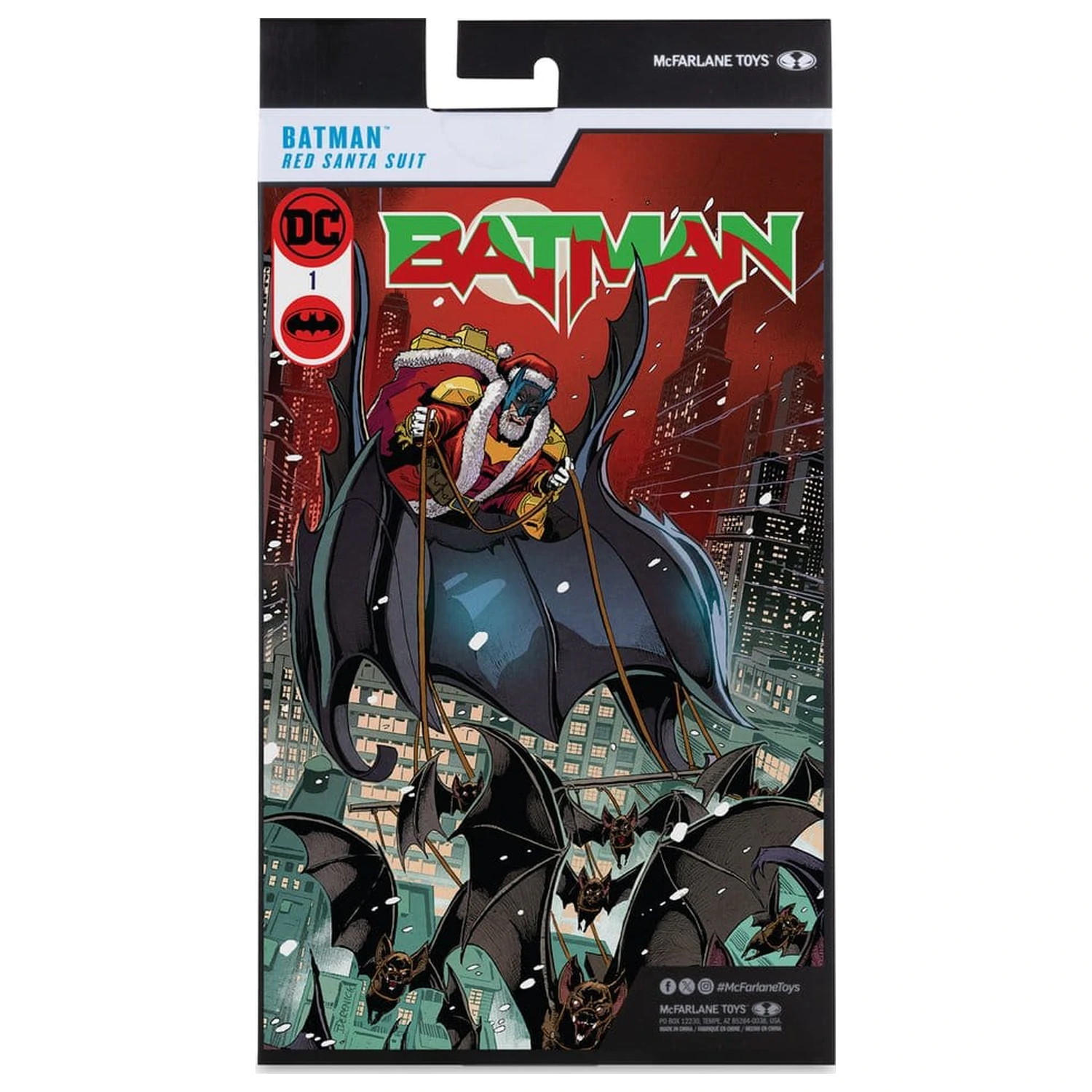 DC Multiverse McFarlane Vault Collection akcijska figura Batman (Red Santa Suit) 18 cm fotografija izdelka