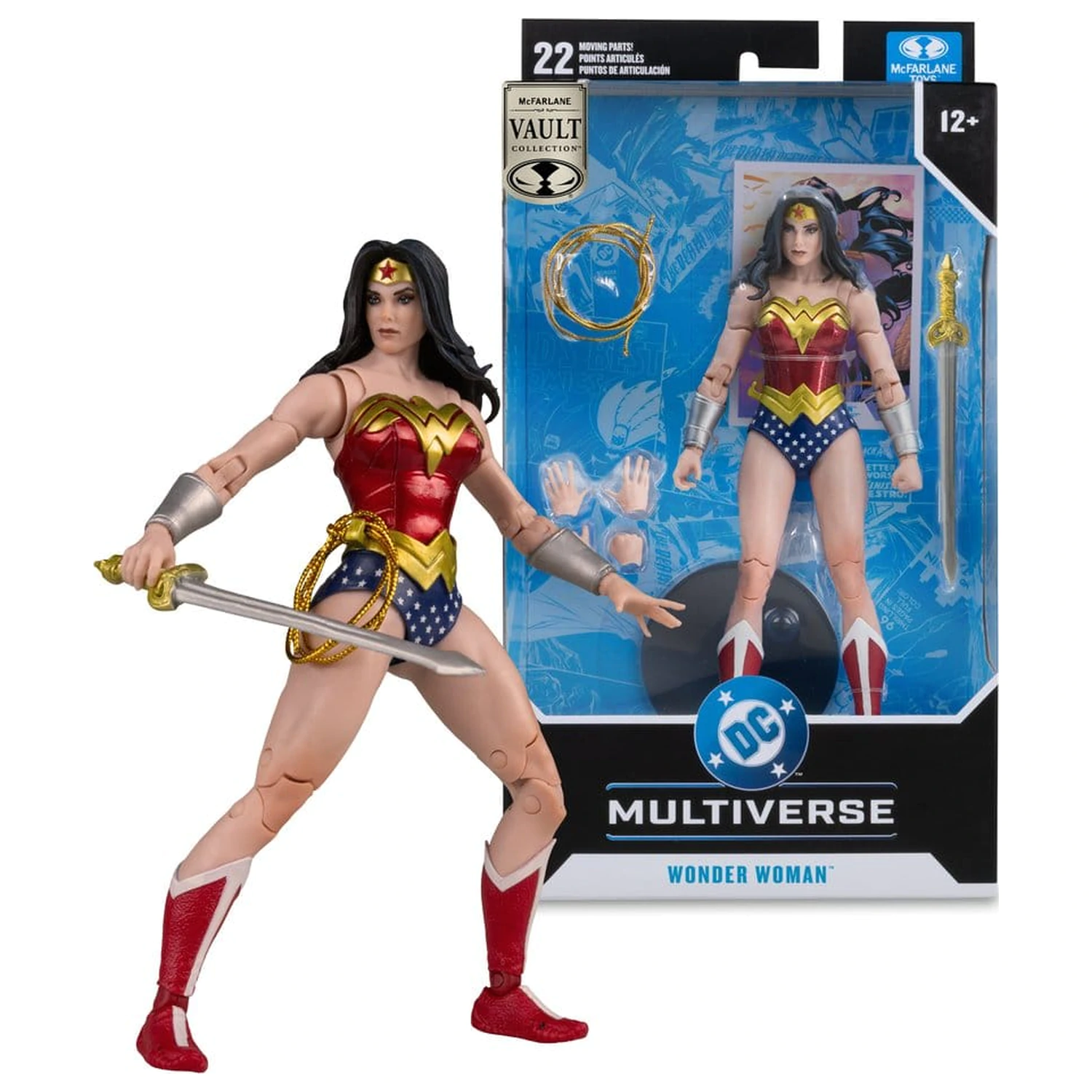 DC Multiverse McFarlane Vault Collection akcijska figura Wonder Woman (Classic) 18 cm fotografija izdelka