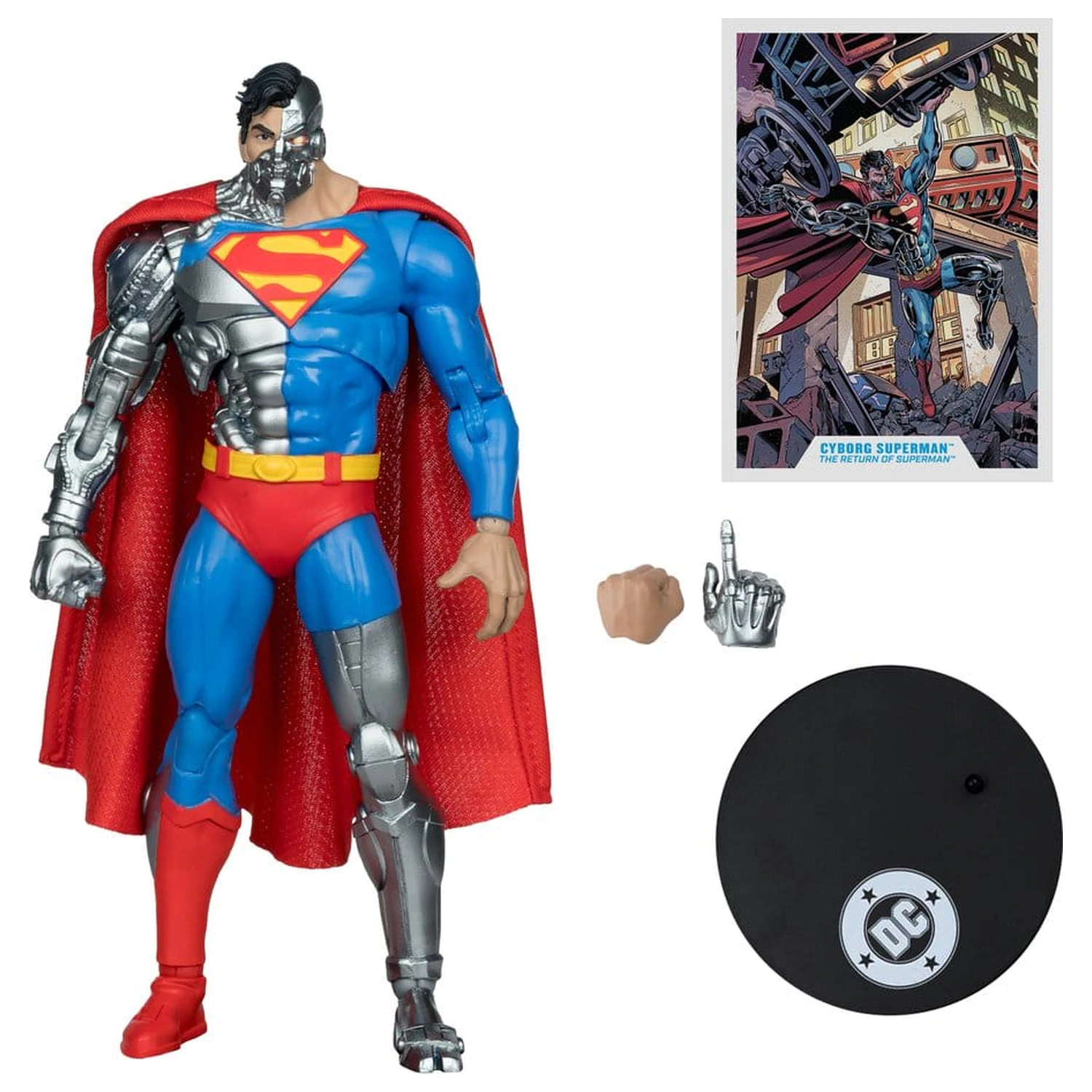 DC Multiverse McFarlane Vault Collection akcijska figura Cyborg Superman (Revenge of the Green Lanterns) 18 cm fotografija izdelka