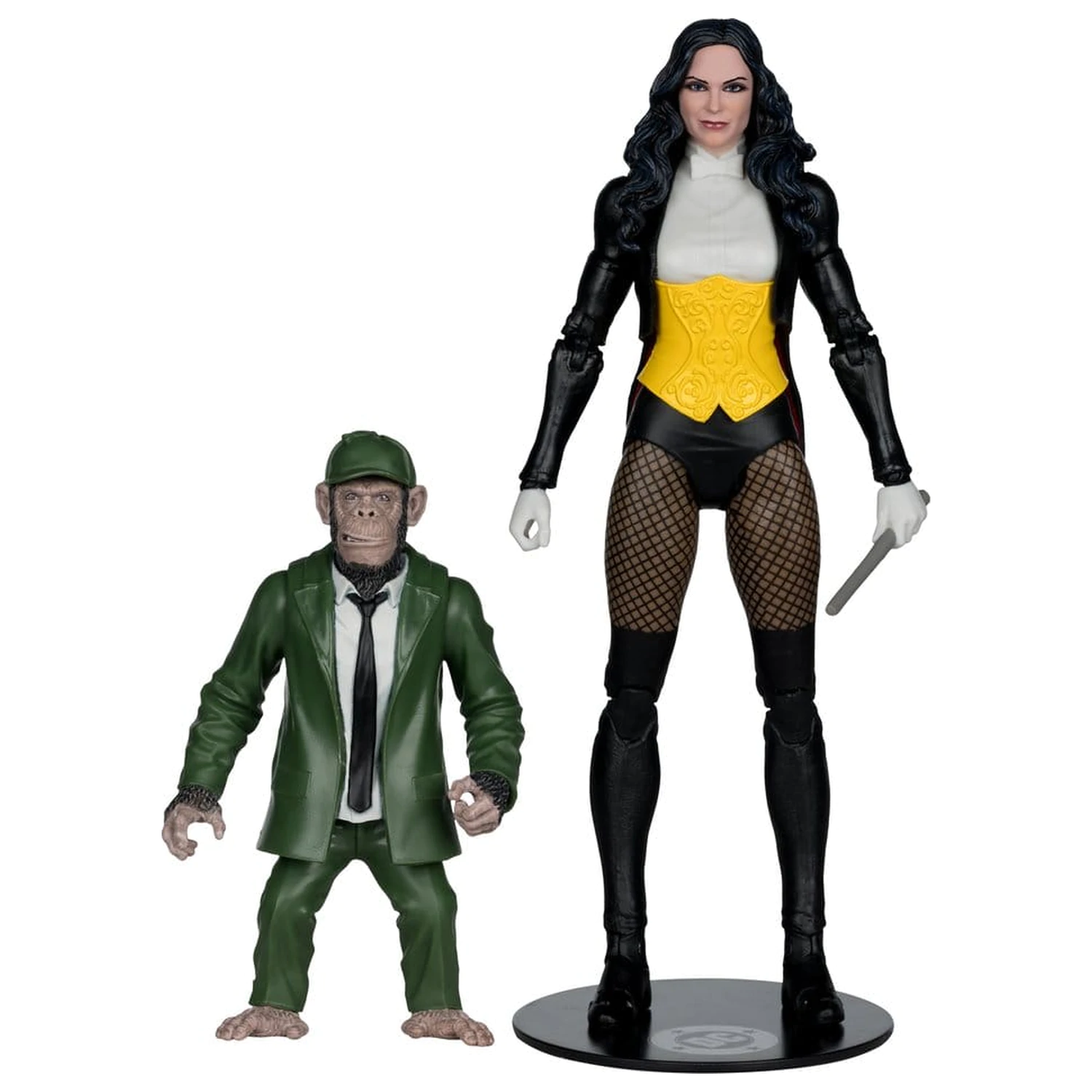 DC Multiverse McFarlane akcijska figura Zatanna with Detective Chimp Collector Edition #53 18 cm fotografija izdelka
