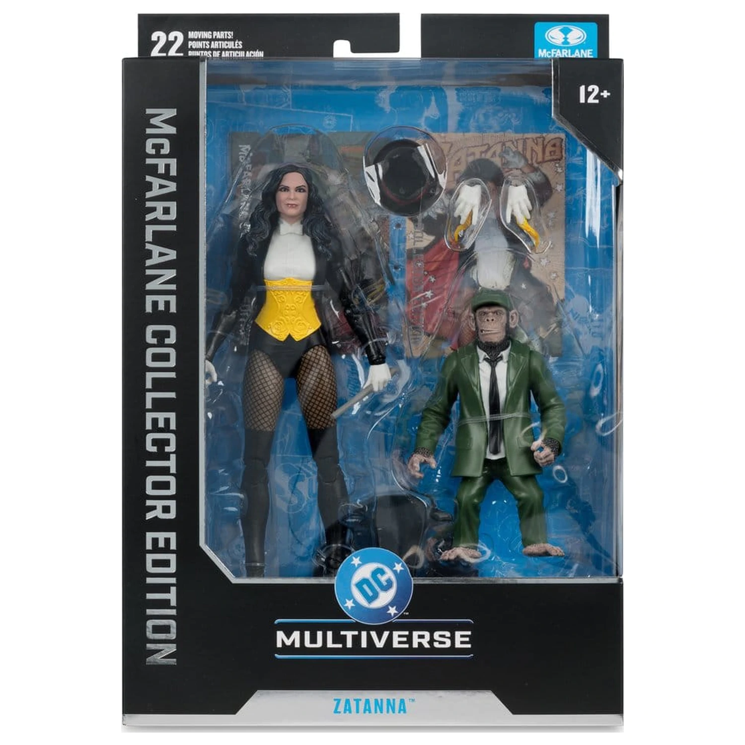 DC Multiverse McFarlane akcijska figura Zatanna with Detective Chimp Collector Edition #53 18 cm fotografija izdelka