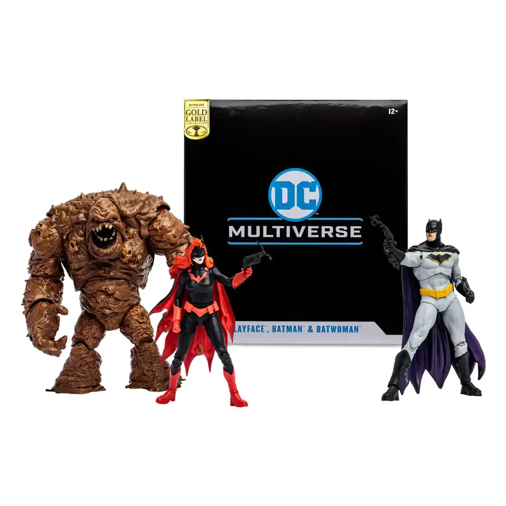 DC Multiverse akcijske figure Multipack Clayface, Batman & Batwoman (DC Rebirth) (Gold Label) 18 cm fotografija izdelka