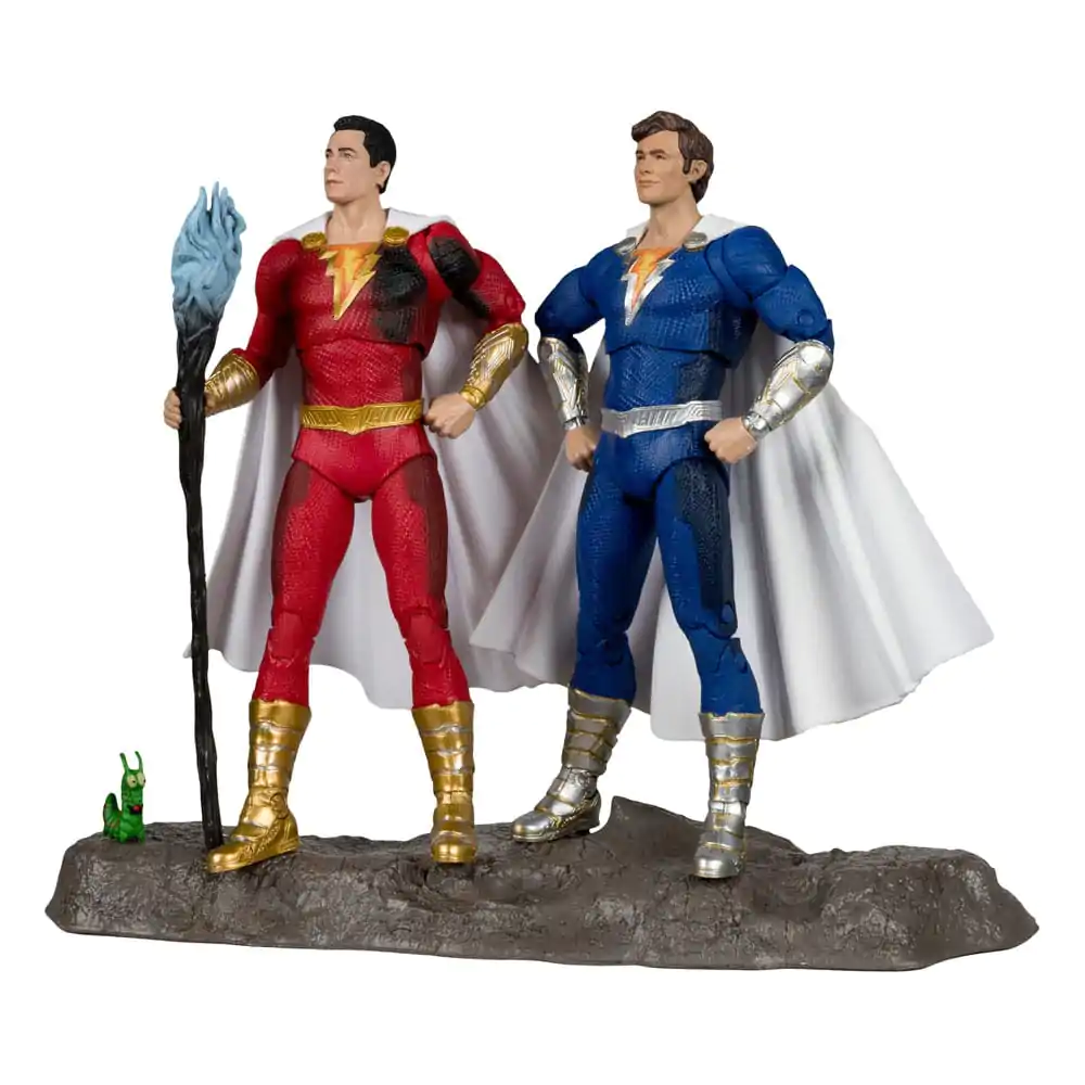 DC Multiverse akcijske figure, paket 2 figur Shazam (poškodovan v bitki) & Freddie Freeman (Gold Label) 18 cm fotografija izdelka