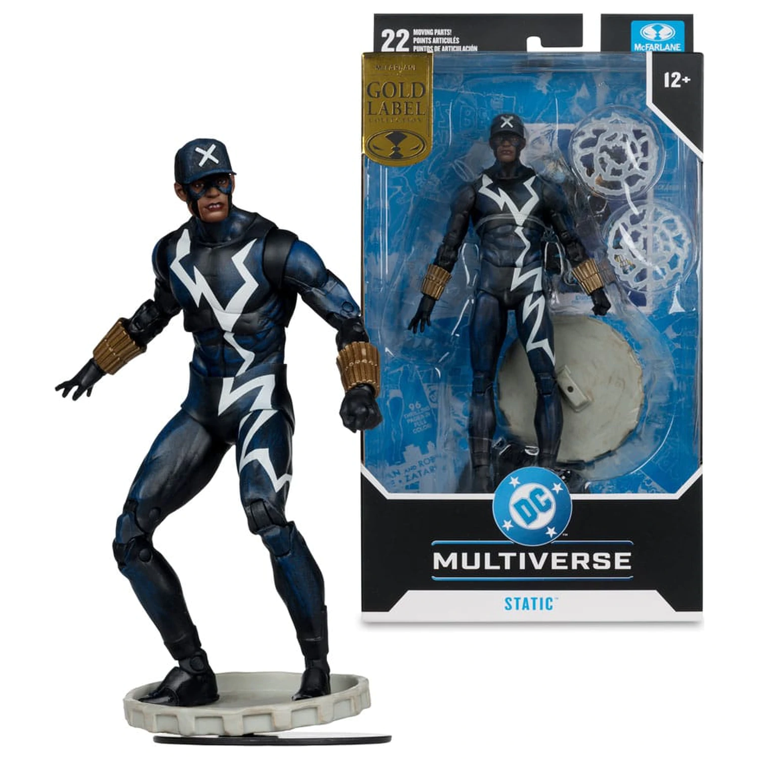 DC Multiverse akcijska figura Static Shock (Trial by Fire) (Gold Label) 18 cm fotografija izdelka