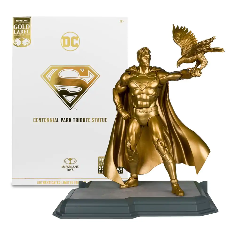 DC Multiverse akcijska figura Superman (Centennial Park Tribute Statue) Gold Label 18 cm fotografija izdelka