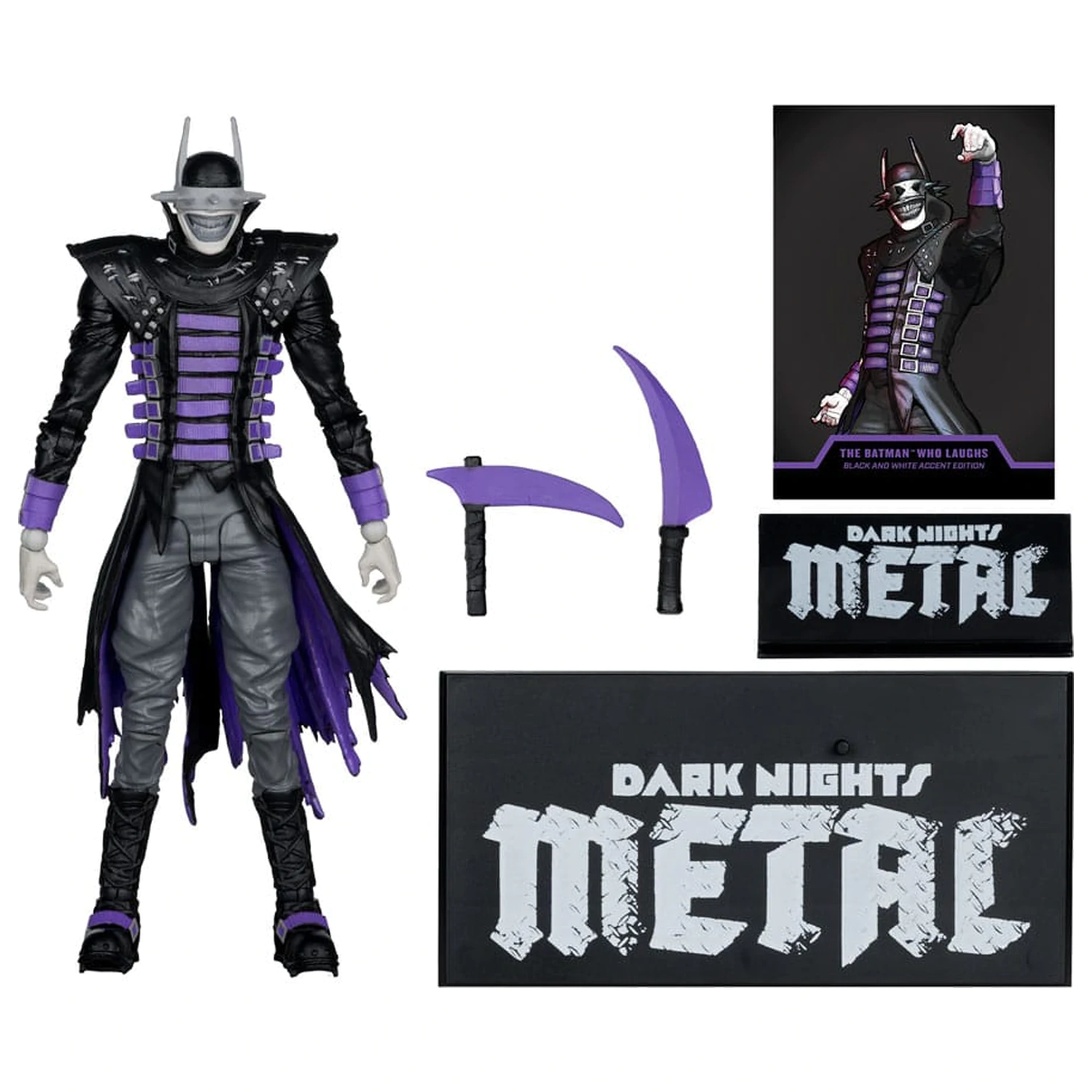 DC Multiverse akcijska figura The Batman Who Laughs (črno-bela z naglasom) (Gold Label) 18 cm fotografija izdelka