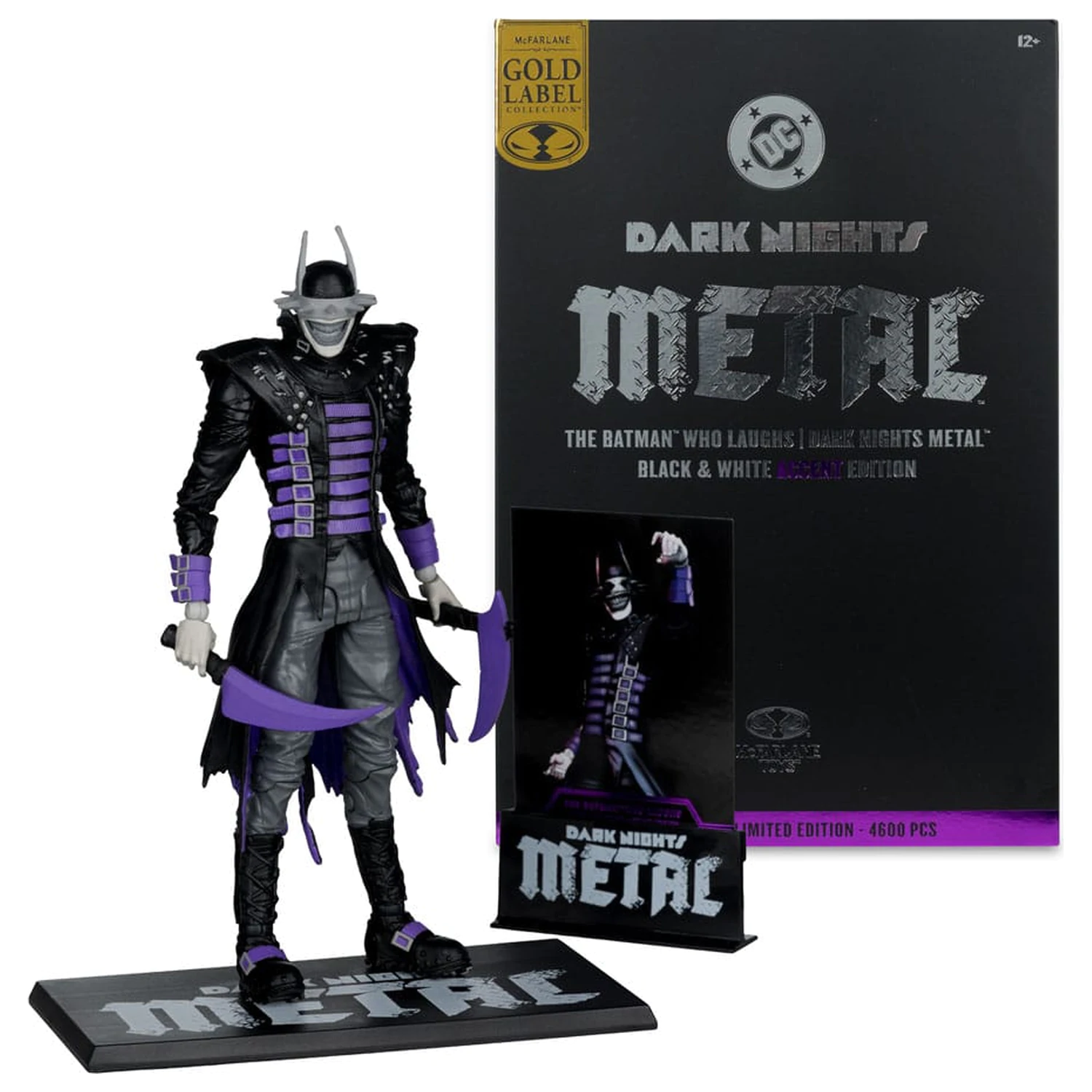 DC Multiverse akcijska figura The Batman Who Laughs (črno-bela z naglasom) (Gold Label) 18 cm fotografija izdelka