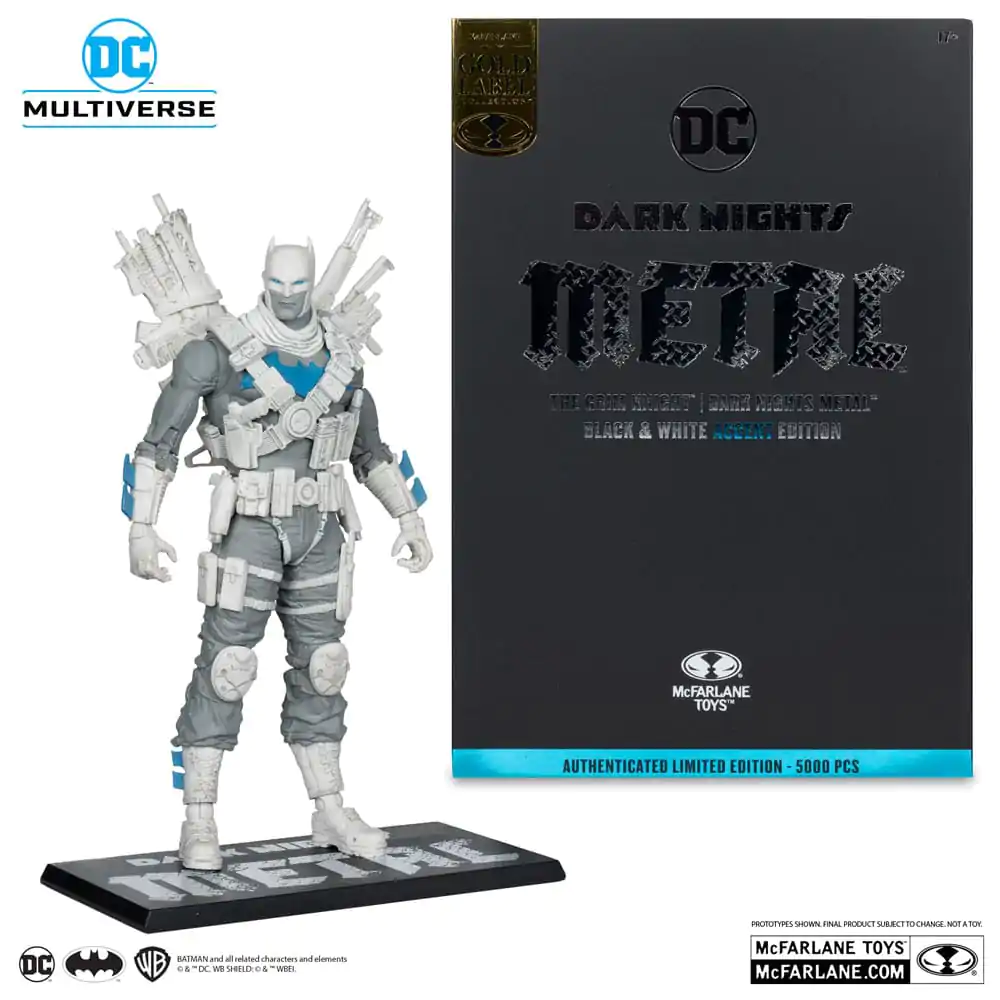 DC Multiverse Akcijska figura The Grim Knight (Dark Nights Metal) (Black & White Accent izdaja) (Gold Label) 18 cm fotografija izdelka