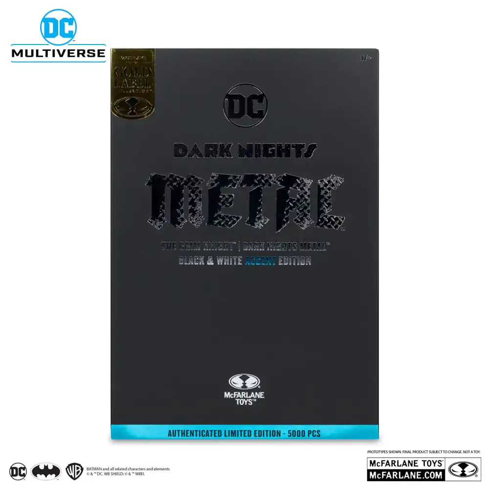 DC Multiverse Akcijska figura The Grim Knight (Dark Nights Metal) (Black & White Accent izdaja) (Gold Label) 18 cm fotografija izdelka