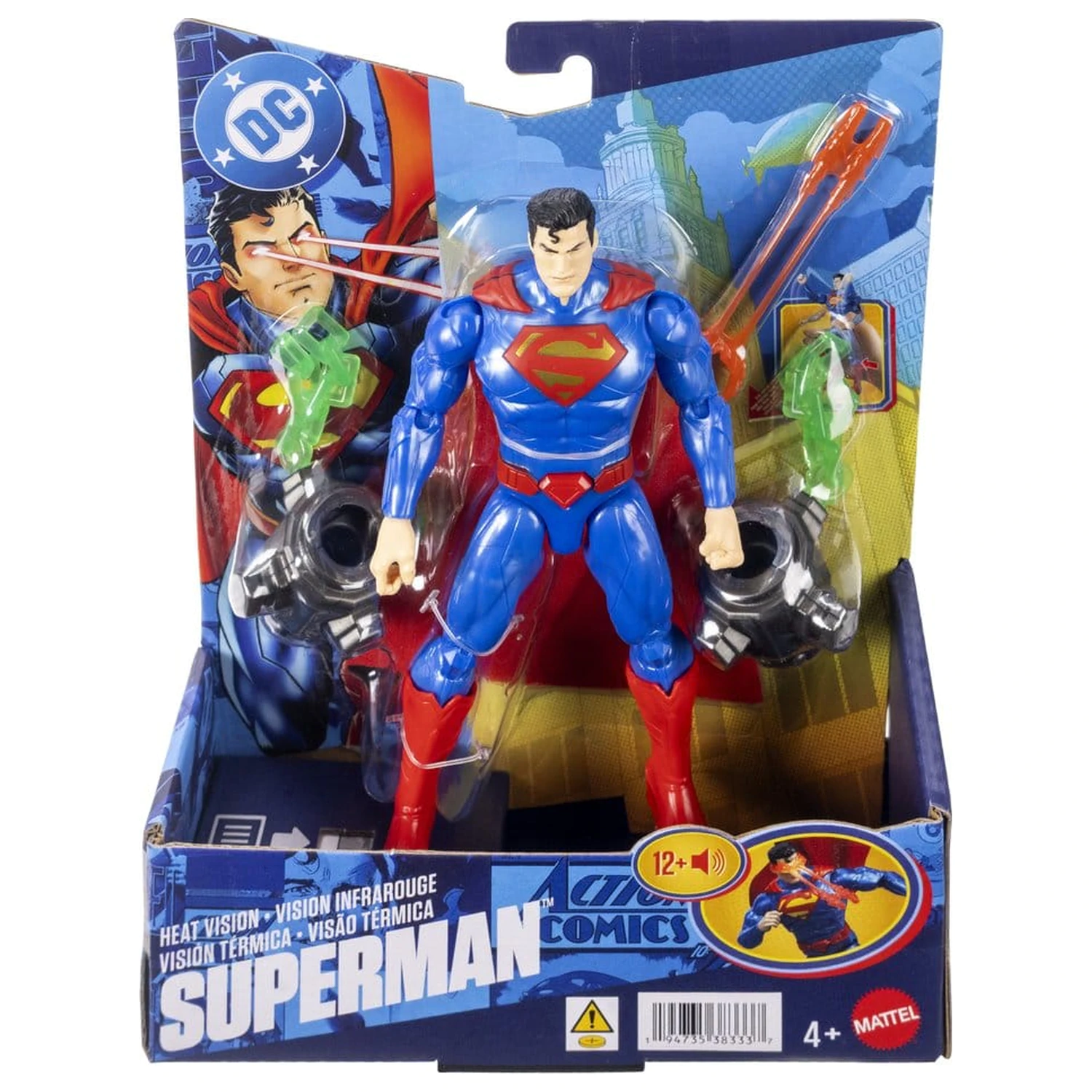 DC Premier Action Figure s zvokom in svetlobo Heat Vision Superman 16 cm fotografija izdelka