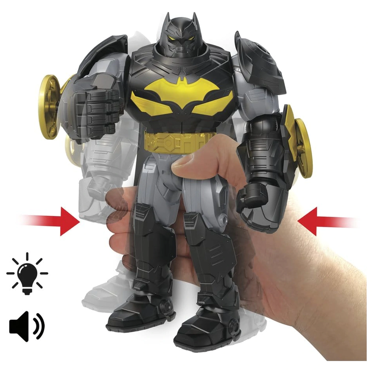 DC Premier akcijska figura z zvokom in lučjo Mecha Suit Batman 18 cm fotografija izdelka