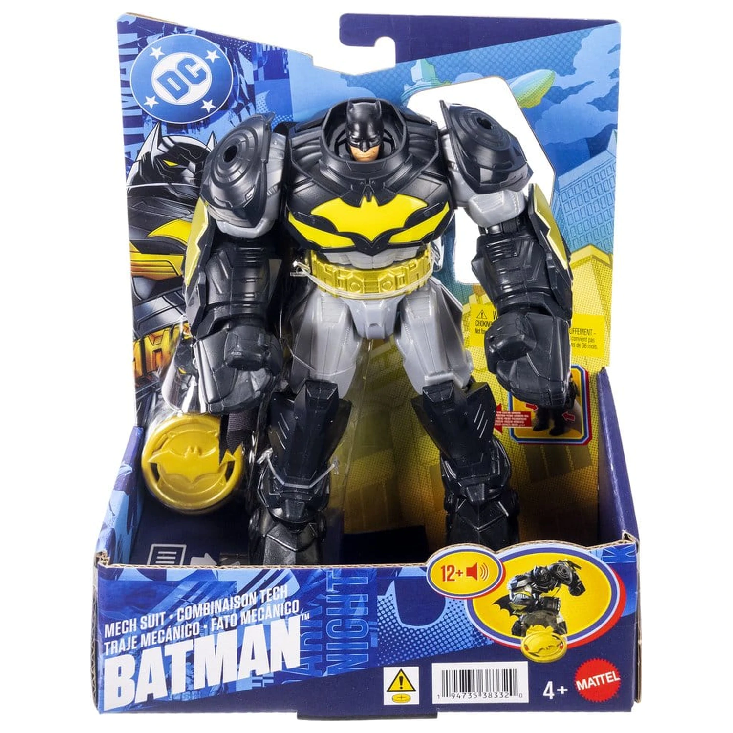 DC Premier akcijska figura z zvokom in lučjo Mecha Suit Batman 18 cm fotografija izdelka